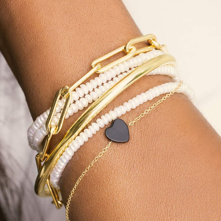 Button Pearl Bracelet