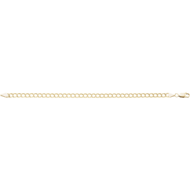 Chaîne Élégante 14K Gold Curb Bracelet