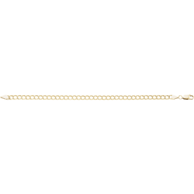 Chaîne Élégante 14K Gold Curb Bracelet