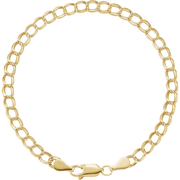 Chaîne Élégante 14K Gold Curb Bracelet