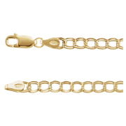 Chaîne Élégante 14K Gold Curb Bracelet