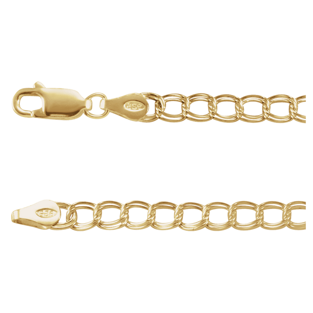 Chaîne Élégante 14K Gold Curb Bracelet