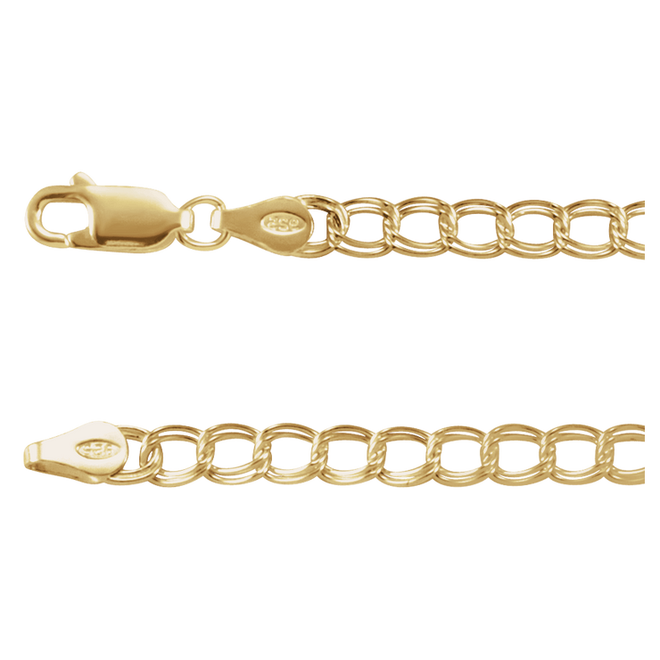 Chaîne Élégante 14K Gold Curb Bracelet