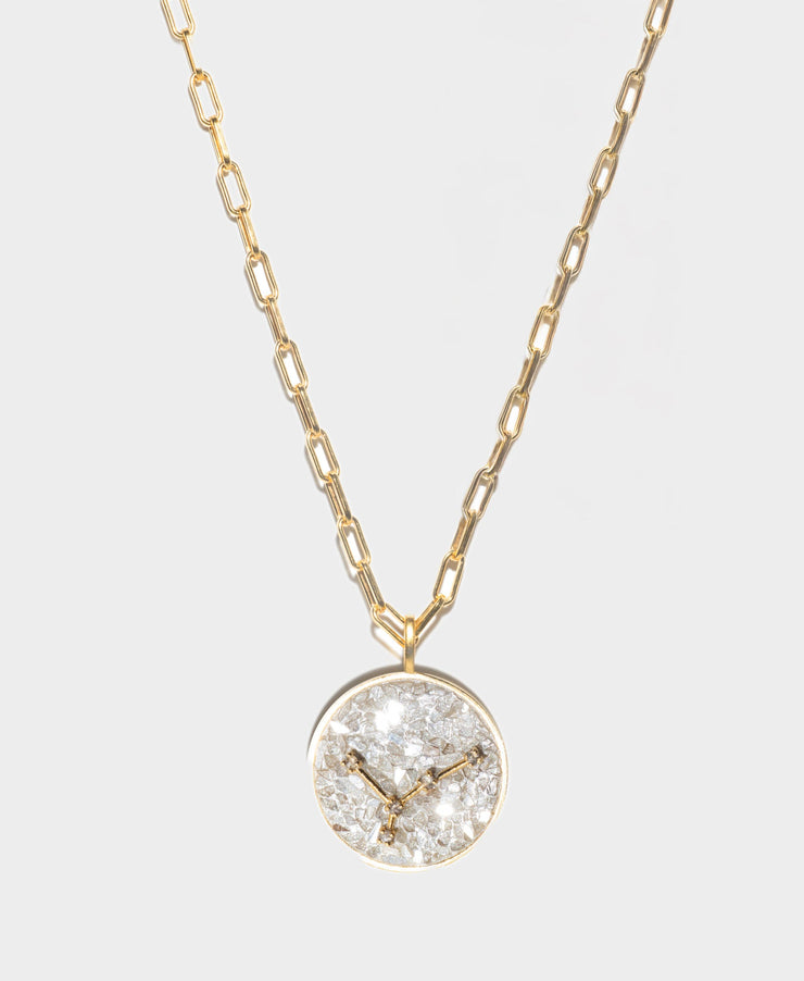 Cancer Gold Vermeil Pendant Necklace