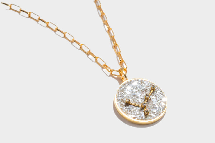 Cancer Gold Vermeil Pendant Necklace