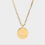 Capricorn Gold Vermeil Pendant Necklace
