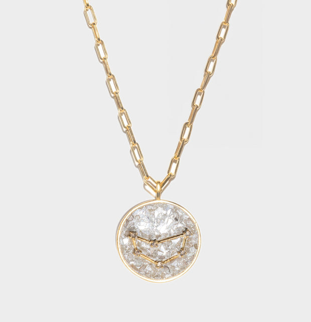 Capricorn Gold Vermeil Pendant Necklace
