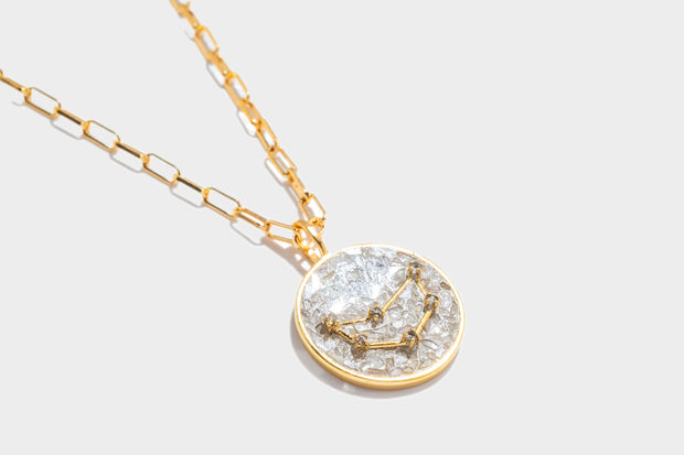 Capricorn Gold Vermeil Pendant Necklace