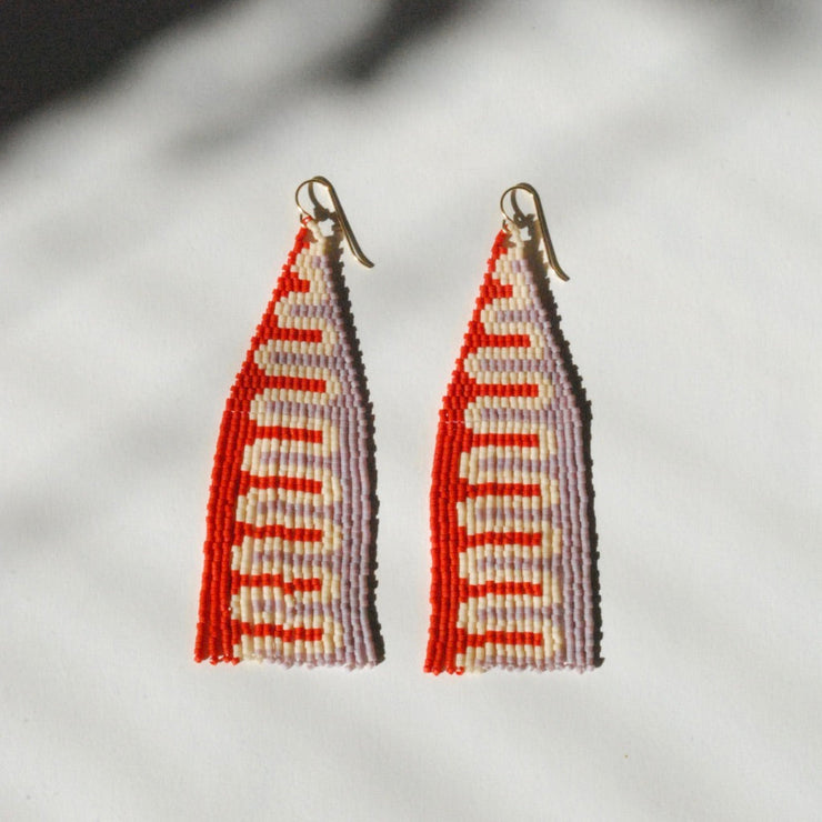 Squiggle Beaded Earrings (3 Colorways)