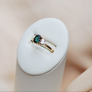 14k Yellow Gold Tourmaline & Pink Sapphire Ring - One of a Kind