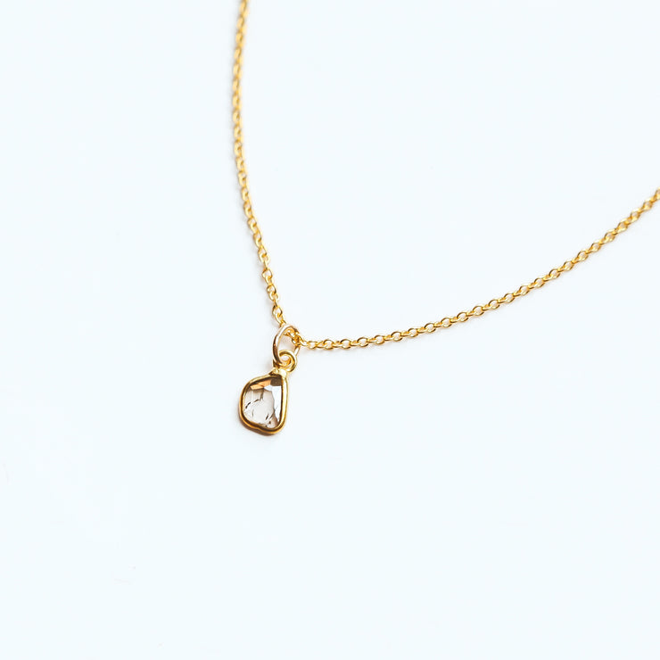 Natural Diamond Slice Necklace