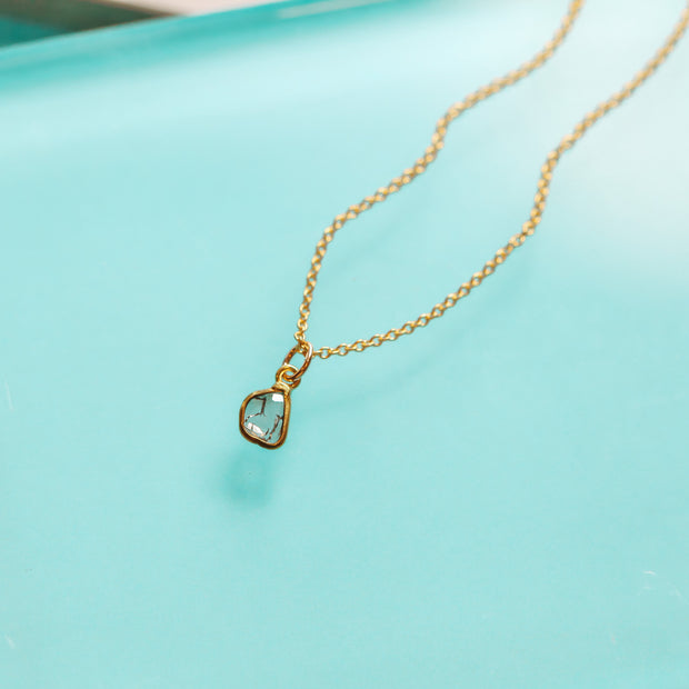 Natural Diamond Slice Necklace