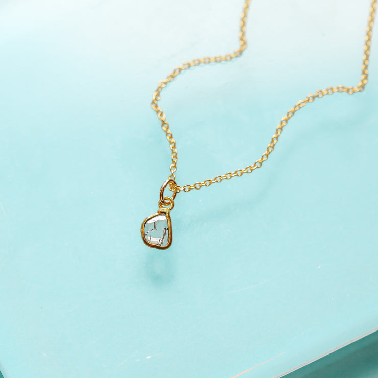 Natural Diamond Slice Necklace