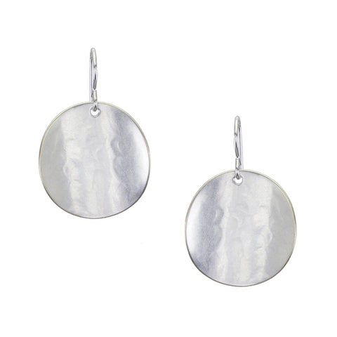 Medium Curved Disc Wire Earring