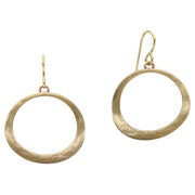 Curved Ring Wire Earring