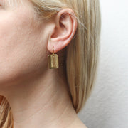 Small Rounded Rectangle Wire Earrings