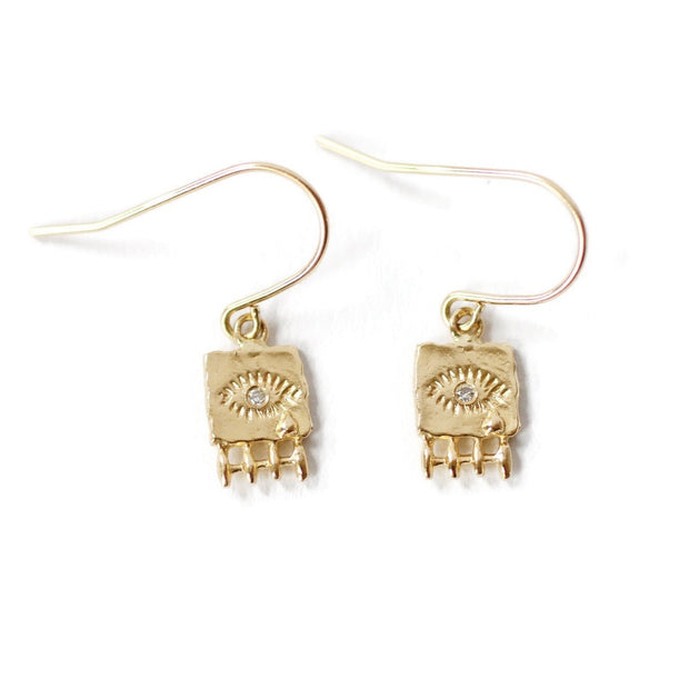 Spirit Eye Earring -Tear -E119YG, E119RG, E119WG