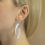Wire-Wrapped Swoops Earring