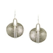 Wire-Wrapped Oval Earring