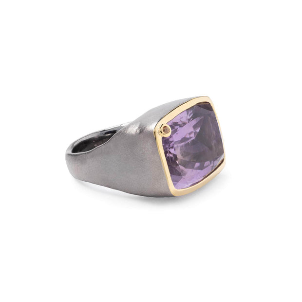 Haan Amethyst and Sapphire Ring