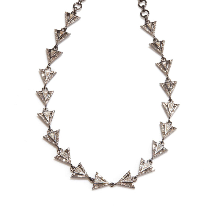 Enkel Bowtie Oxidized Necklace