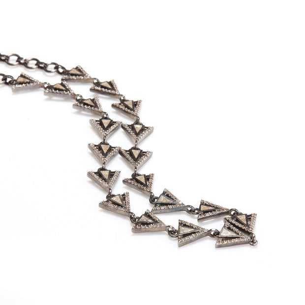 Enkel Bowtie Oxidized Necklace