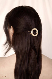 Classic Golden Donut Barrette