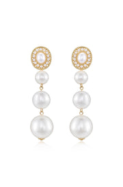 Graduating Pearl Dangle Earrings