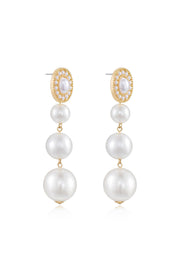 Graduating Pearl Dangle Earrings