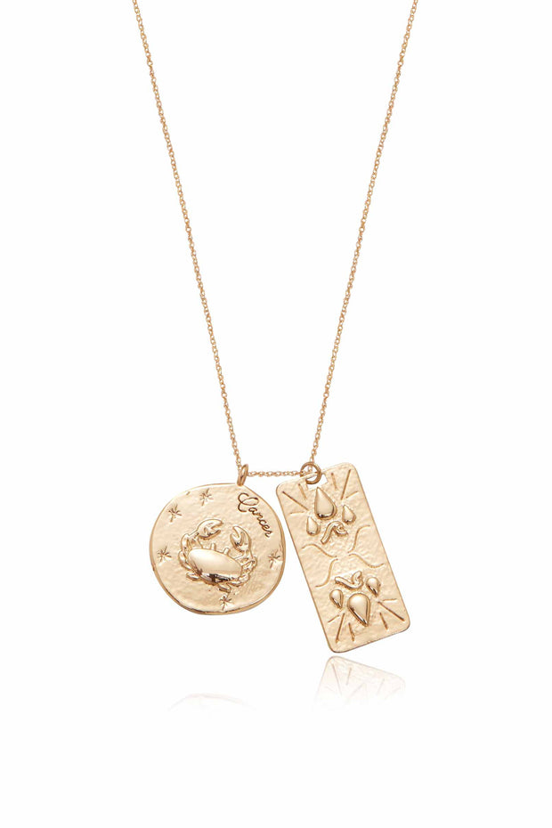 Zodiac Double Medallion Necklace