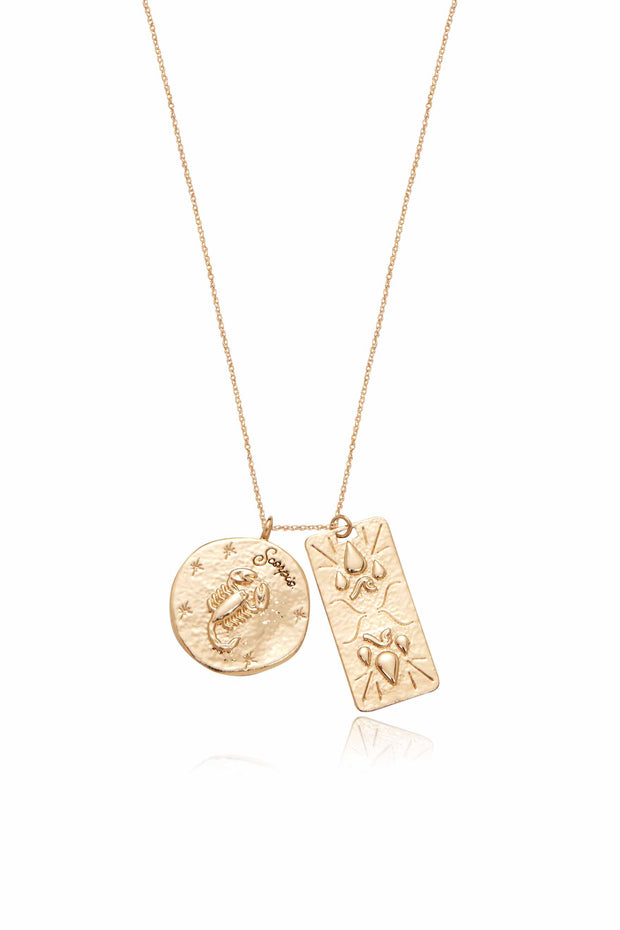 Zodiac Double Medallion Necklace