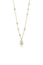 Delicate Crystal Pendant Necklace