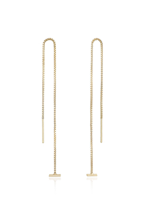 Single Chain Threader Earrings