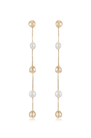 Alternating Freshwater Pearl Drop Earrings