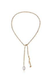 Liquid Gold Bolo Chain Lariat