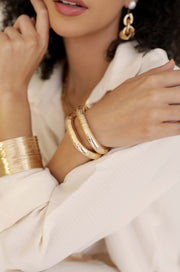 Liquid Gold Stretch Bracelet Set