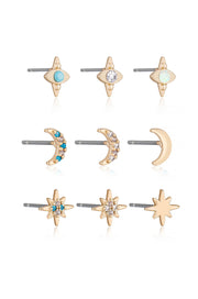 Celestial Stud Earring Set