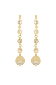 Dangle Dipped and Crystal Earrings