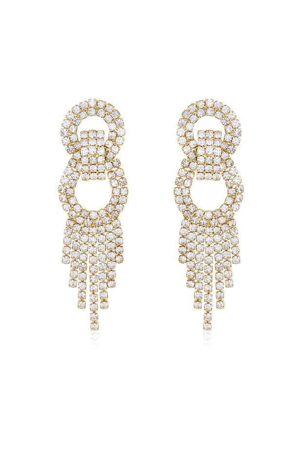 Crystal Gatsby Statement Earrings