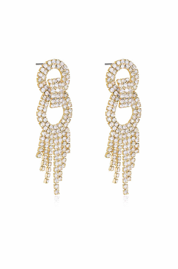 Crystal Gatsby Statement Earrings