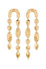 Cascading Hammered Link Earrings