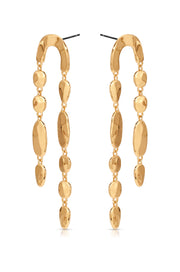 Cascading Hammered Link Earrings