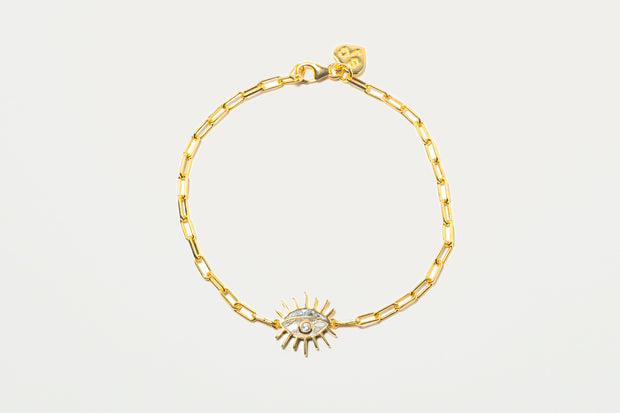 Evil Eye Gold Vermeil Bracelet