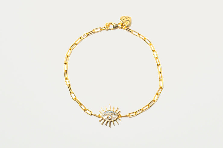 Evil Eye Gold Vermeil Bracelet
