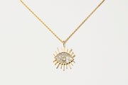 Eye Gold Vermeil Pendant Necklace
