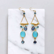 Blue Chandie Earrings