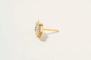 Frida Diamond Gold Vermeil Stud Earrings