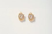 Frida Diamond Gold Vermeil Stud Earrings