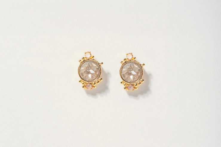 Frida Diamond Gold Vermeil Stud Earrings