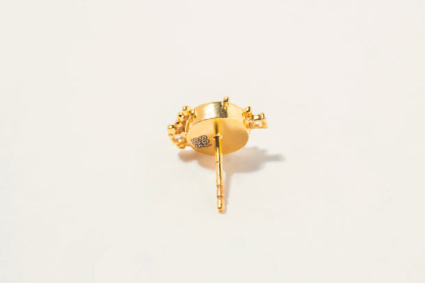 Frida Diamond Gold Vermeil Stud Earrings